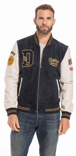 Blouson Cuir Homme Daytona Teddy " 102325 " 23 Blouson Cuir Homme Daytona Teddy " 102325 " -Maroquinerie cg23homme102325navybei 079452700 1558 26092022