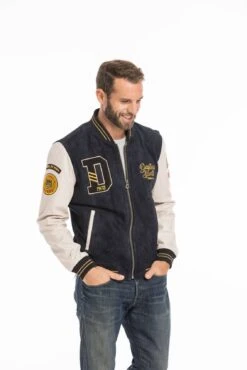 Blouson Cuir Homme Daytona Teddy " 102325 " 17 Blouson Cuir Homme Daytona Teddy " 102325 " -Maroquinerie cg23homme102325navybeige24427 060643700 1558 26092022
