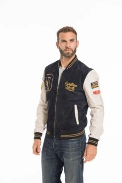 Blouson Cuir Homme Daytona Teddy " 102325 " 15 Blouson Cuir Homme Daytona Teddy " 102325 " -Maroquinerie cg23homme102325navybeige24429 010954700 1558 26092022