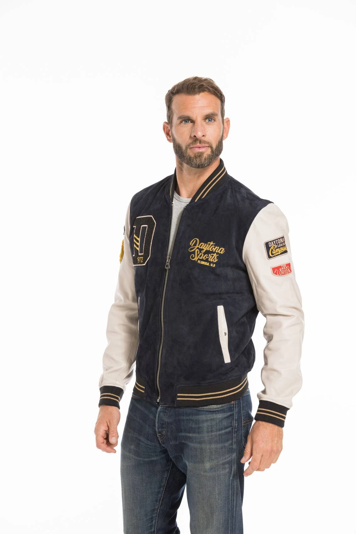 Blouson Cuir Homme Daytona Teddy " 102325 " 4 Blouson Cuir Homme Daytona Teddy " 102325 " – Image 4