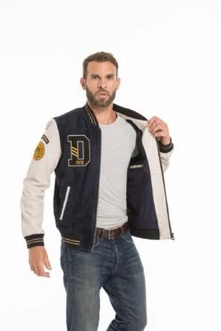 Blouson Cuir Homme Daytona Teddy " 102325 " 21 Blouson Cuir Homme Daytona Teddy " 102325 " -Maroquinerie cg23homme102325navybeige24438 009904700 1558 26092022