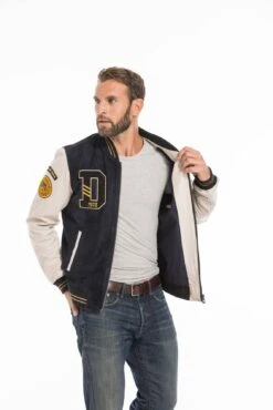 Blouson Cuir Homme Daytona Teddy " 102325 " 14 Blouson Cuir Homme Daytona Teddy " 102325 " -Maroquinerie cg23homme102325navybeige24439 065955800 1558 26092022