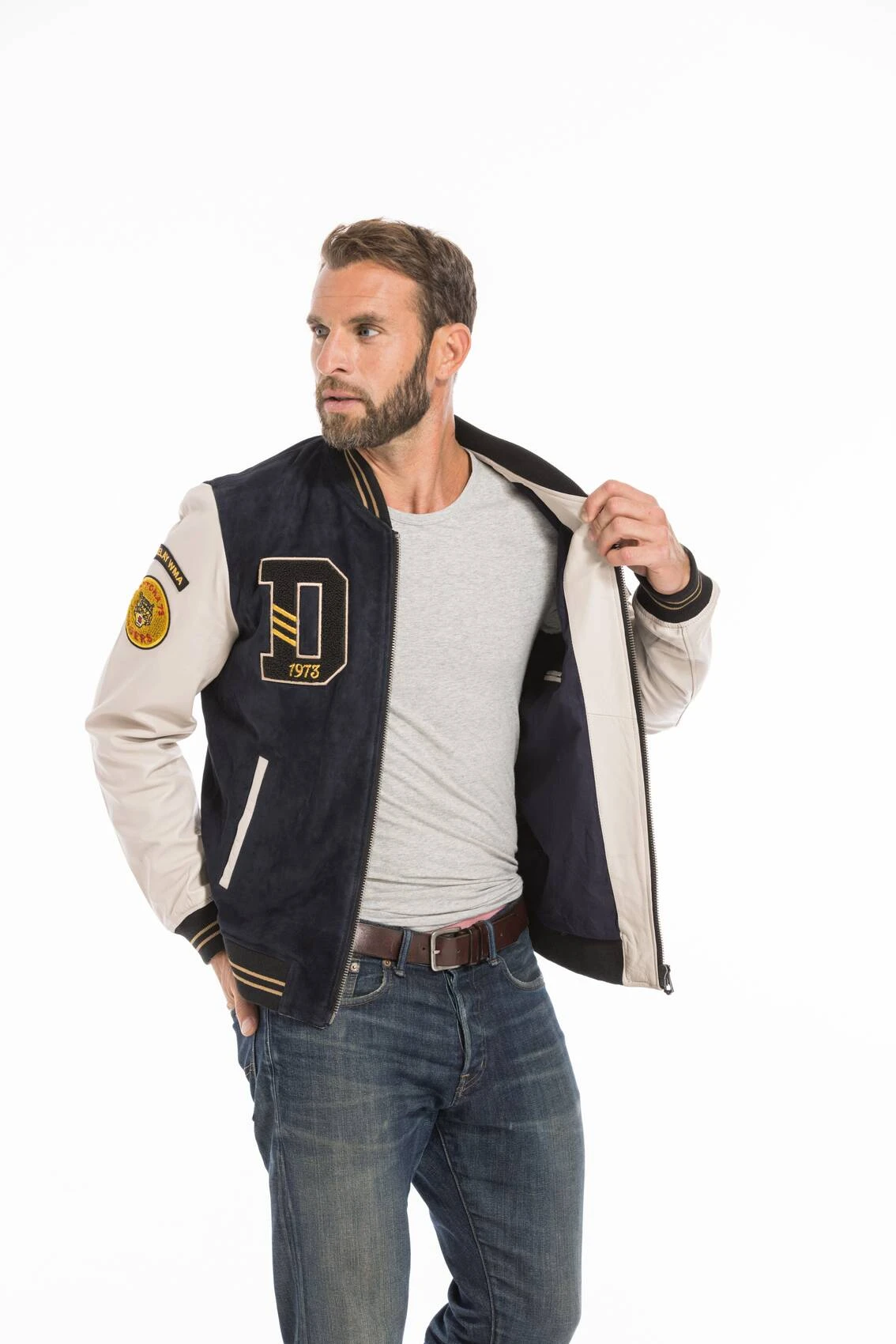 Blouson Cuir Homme Daytona Teddy " 102325 " 3 Blouson Cuir Homme Daytona Teddy " 102325 " – Image 3