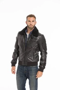 Blouson Noir Patrouille De France "RAFAL YCON" -Maroquinerie cg23homme120noir24472 087203400 1045 27092022
