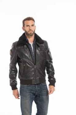 Blouson Noir Patrouille De France "RAFAL YCON" -Maroquinerie cg23homme120noir24473 091940900 1045 27092022