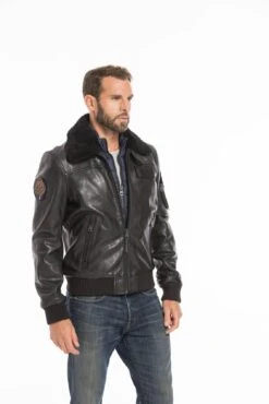 Blouson Noir Patrouille De France "RAFAL YCON" -Maroquinerie cg23homme120noir24474 066413500 1044 27092022