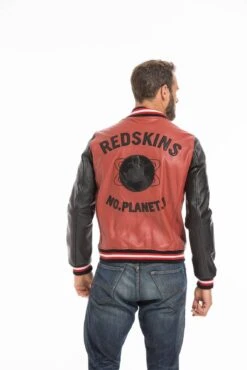 Blouson Teddy Redskins Rouge Noir " PLANET BOW " 20 Blouson Teddy Redskins Rouge Noir " PLANET BOW " -Maroquinerie cg23homme138redblack24320 003589500 0945 23092022