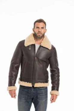 Bombardier Mouton Redskins Homme Marron " REAGAN " -Maroquinerie cg23homme140marron25541 038844300 1024 23092022