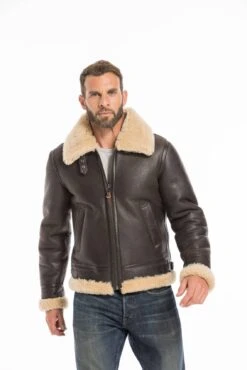 Bombardier Mouton Redskins Homme Marron " REAGAN " -Maroquinerie cg23homme140marron25542 062920800 1024 23092022