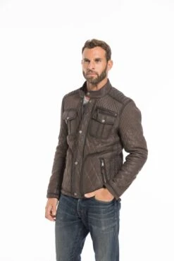 Veste Cuir Homme Marron " ASSENCIO " -Maroquinerie cg23homme1431529924747 011230700 1118 23092022