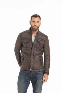 Veste Cuir Homme Marron " ASSENCIO " -Maroquinerie cg23homme1431529924751 099110800 1118 23092022