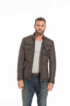 Veste Cuir Homme Marron " ASSENCIO " -Maroquinerie cg23homme1431529924756 028596500 1119 23092022