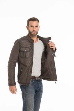Veste Cuir Homme Marron " ASSENCIO " -Maroquinerie cg23homme1431529924762 032593000 1120 23092022