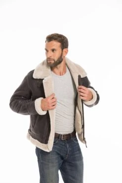 Bombardier Mouton Homme Marron " BOMBARDIER 2 " -Maroquinerie cg23hommebombardier2marron25575 026842400 1650 26092022