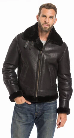 Bombardier Mouton Homme Noir " BOMBARDIER 2 " 25 Bombardier Mouton Homme Noir " BOMBARDIER 2 " -Maroquinerie cg23hommebombardiernoir 069169000 1651 26092022