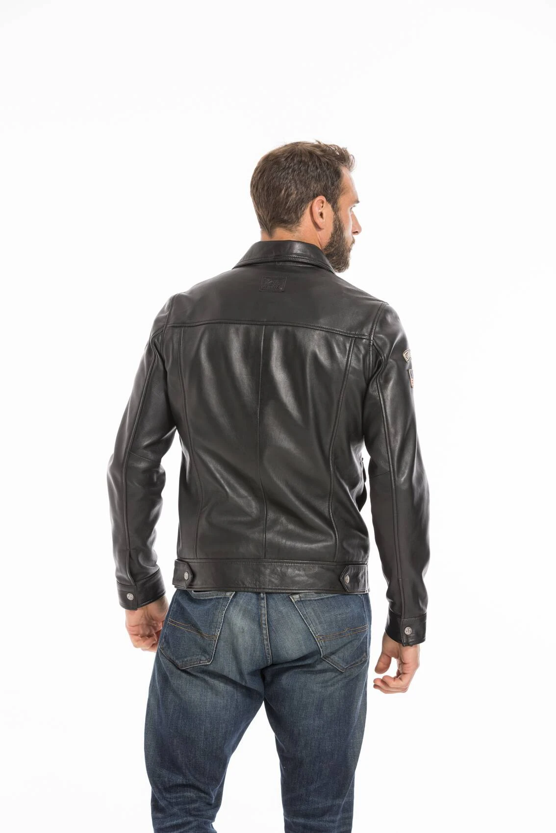 Blouson Cuir Homme 24 H Du Mans Steeve Mc Queen " CHARLIE " 5 Blouson Cuir Homme 24 H Du Mans Steeve Mc Queen " CHARLIE " – Image 5