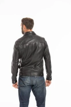 Blouson Cuir Homme 24 H Du Mans Steeve Mc Queen " CHARLIE "