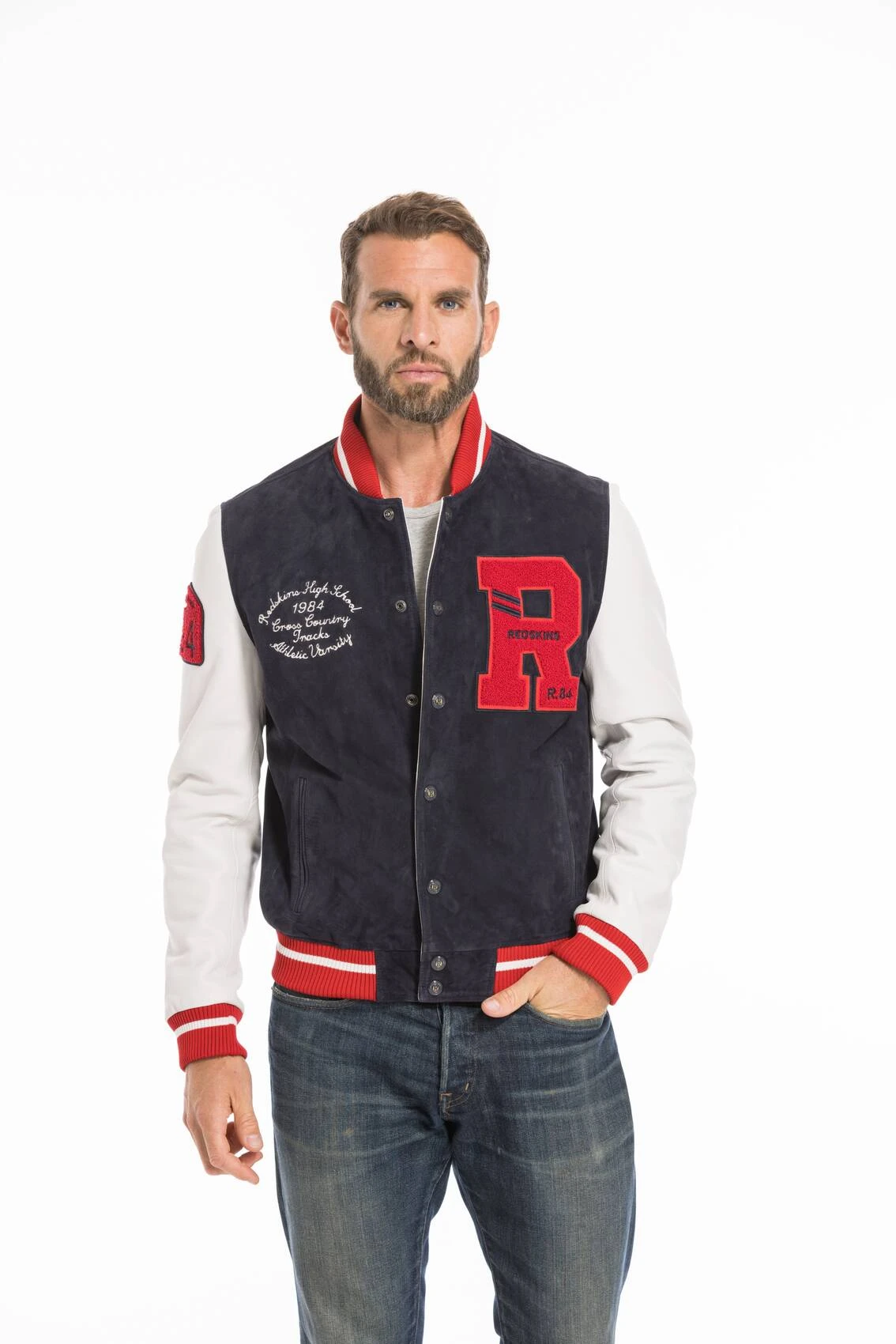 Blouson Cuir Homme Teddy Redskins " CLAN MUSTER " 3 Blouson Cuir Homme Teddy Redskins " CLAN MUSTER " – Image 3