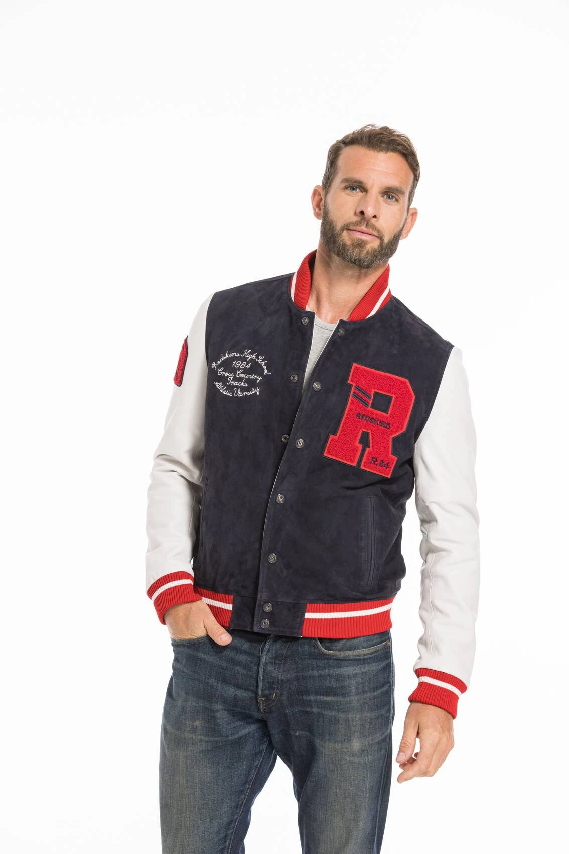 Blouson Cuir Homme Teddy Redskins " CLAN MUSTER " 5 Blouson Cuir Homme Teddy Redskins " CLAN MUSTER " – Image 5
