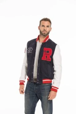 Blouson Cuir Homme Teddy Redskins " CLAN MUSTER " 21 Blouson Cuir Homme Teddy Redskins " CLAN MUSTER " -Maroquinerie cg23hommeclannavywhite24372 094461200 1656 26092022