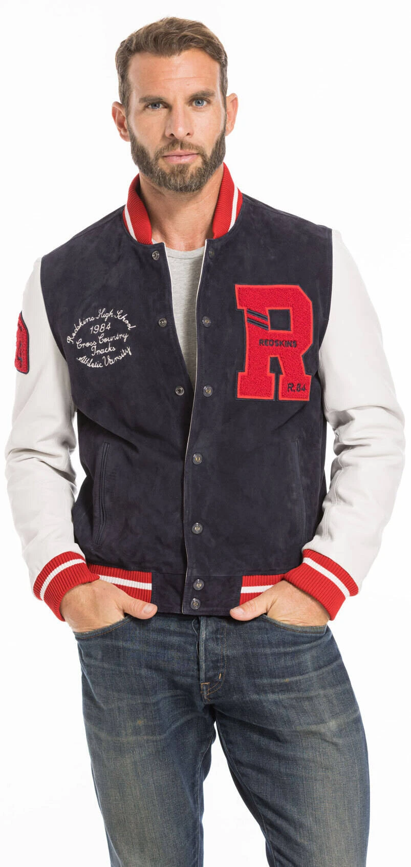 Blouson Cuir Homme Teddy Redskins " CLAN MUSTER " 12 Blouson Cuir Homme Teddy Redskins " CLAN MUSTER " – Image 12