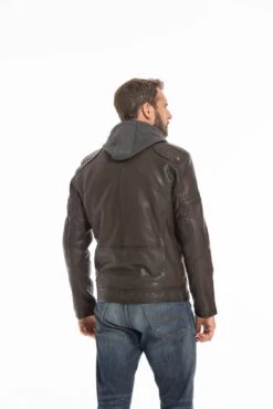 Blouson Cuir Homme Agneau Tabac " FRANCKY " -Maroquinerie cg23hommefranckytabac25350 014905100 1031 27092022