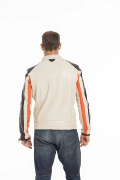 Blouson Cuir Homme Redskins " NOTY TRIPWAY " 28 Blouson Cuir Homme Redskins " NOTY TRIPWAY " -Maroquinerie cg23hommenotytripwaywhiteorangeblack24722 004542800 1040 27092022