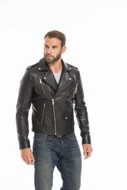 Blouson Cuir Homme Noir Redskins " SPEDSTER STONER " 28 Blouson Cuir Homme Noir Redskins " SPEDSTER STONER " -Maroquinerie cg23hommespeedsternoir24458 027209400 1049 27092022