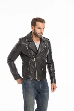 Blouson Cuir Homme Noir Redskins " SPEDSTER STONER " 17 Blouson Cuir Homme Noir Redskins " SPEDSTER STONER " -Maroquinerie cg23hommespeedsternoir24459 060604800 1049 27092022