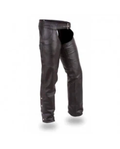 Chaps Motard Cuir Vachette Noir " CHAPS "