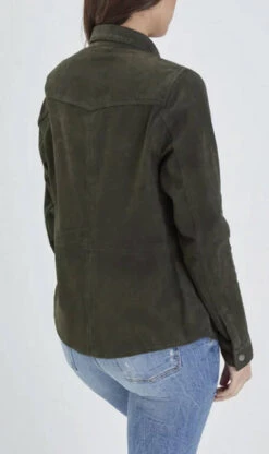 Chemise Femme Chèvre Velours Kaki " 101763 "