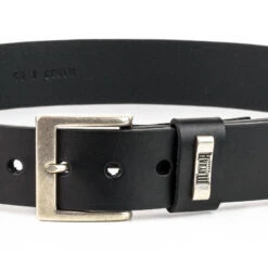 Ceinture Cuir Vachette Noir " 313 "
