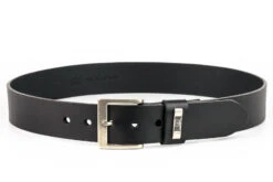 Ceinture Cuir Vachette Noir " 313 " -Maroquinerie cinturon1539boxnegro02 009858700 1900 14102019