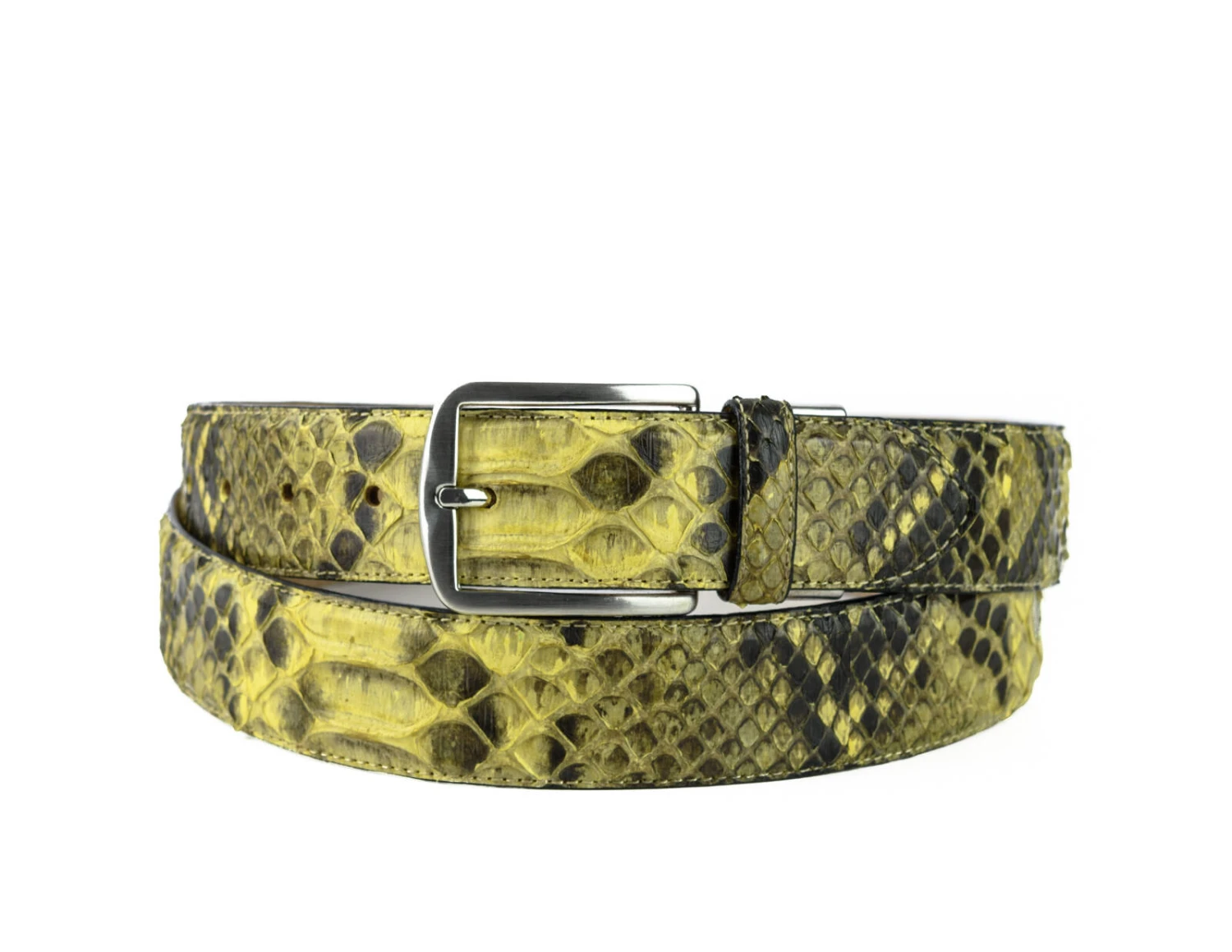 Ceinture Cuir Python Naturel Exotique Amarillo " 325 " 4 Ceinture Cuir Python Naturel Exotique Amarillo " 325 " – Image 4