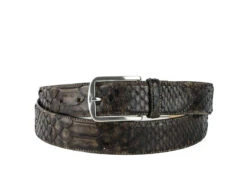 Ceinture Cuir Python Naturel Exotique Marron " 318 " -Maroquinerie cinturon81035marron1 045115500 1358 10102019