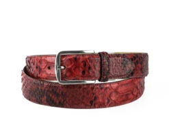 Ceinture Cuir Python Naturel Exotique Rojo " 320 " -Maroquinerie cinturon81035rojo1 066084000 1418 10102019