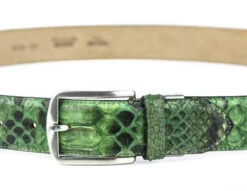 Ceinture Cuir Python Naturel Exotique Verde " 327 "