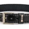 Ceinture Cuir Python Noir " 220 "