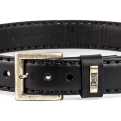 Ceinture Cuir Vachette + Python Noir " 223 "