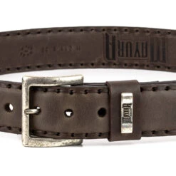 Ceinture Cuir Vachette + Python Castana " 224 "