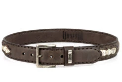 Ceinture Cuir Vachette + Python Castana " 224 " -Maroquinerie cinturoncc211vacunopytoncastana02 020394800 1852 14102019