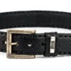 Ceinture Cuir Crocodile Et Python Noir " 227 "