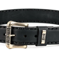 Ceinture Cuir Vachette Noir " 232 "