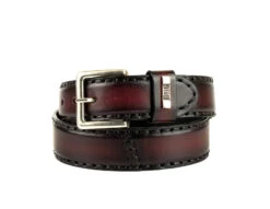 Ceinture Cuir Homme Mayura Rojo Negro " M-925 " -Maroquinerie cinturonm925rojonegro1 066544800 1414 04022021