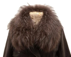 Col Fourrure Renard Anthracite "SHES"