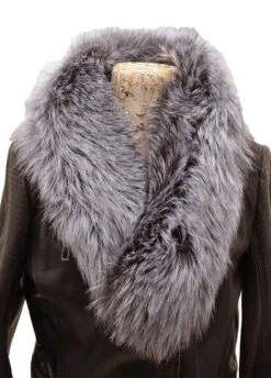 Col Fourrure Renard Argenté "APOLINE" -Maroquinerie col renard argente apoline 054030900 1515 03072017