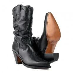 Santiags Cuir Femme Noir MAYURA " 295 " -Maroquinerie cowboyboot1952xbblack 10 030763800 1748 29042019