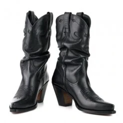 Santiags Cuir Femme Noir MAYURA " 295 " -Maroquinerie cowboyboot1952xbblack 9 089108100 1748 29042019