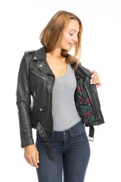 Blouson Cuir Femme Daytona Noir " PAULA " -Maroquinerie cuirsguignard2024101849noir1692 000786800 1659 26092023