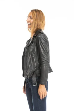 Blouson Cuir Femme Daytona Noir " PAULA " -Maroquinerie cuirsguignard2024101849noir1698 018541400 1659 26092023